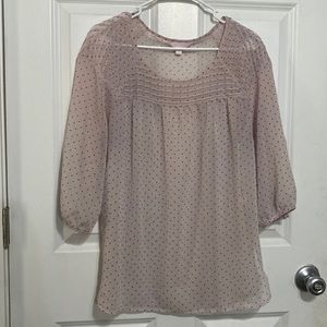 🌸 2/$10 Sheer blouse, Lauren Conrad